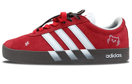 Adidas VL COURT 2.0 устойчивые к истиранию лоу-топ скейтборд кроссовки унисекс красный - красный, цвет Red hq1802(team1071-渐变双喵) | red
