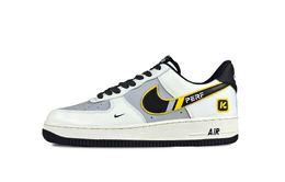 Кроссовки Nike Air Force 1 Millet Park устойчивые к истиранию низкие для скейтбординга унисекс черно-бело-серые, цвет Millet Park hm9483-001(team619-小米乐园) | millet park
