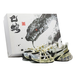 Nike V2K Run устойчивые к истиранию низкие кроссовки для бега унисекс черный желтый зеленый, цвет Black Yellow Green (SNAKE Box) hj4497-100(team335-极速星轨礼盒版） | black yellow green (snake box)