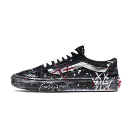 Vans Олд скул красный чарм смайлик дышащие низкие кеды из холста унисекс черно-красные, цвет Black Red vn000d3hy28（team998-红魅笑脸） | black red