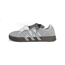 Adidas VL COURT 2.0 устойчивые к истиранию низкие скейтбордские кроссовки унисекс серебристо-серые серые, цвет Gray hq1802(team502-极简简约) | gray