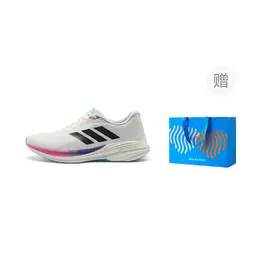 Adidas Эфир Лайт Дышащие и легкие низкие кроссовки для бега унисекс белые - белые+сумка для покупок, цвет White+Shopping Bag js2330 | white+shopping bag