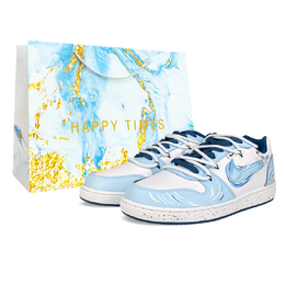 Nike Ebernorn BNK Misty Island Tide устойчивые к истиранию низкие скейтбордские кроссовки мужские сине-белые, цвет Blue White if0847-141(team40-雾岛听潮ld) | blue white