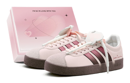 Adidas Vl Court Classic унисекс скейтерские кроссовки низкие черно-розовые, цвет Pink ji0497(teams1-莓粉心恋s-box) | pink