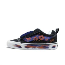 Vans Knu Skool устойчивые к истиранию низкие скейтбордские кроссовки унисекс синий черный оранжевый, цвет Blue Black Orange vn0009qc6bt1(team613-复古花影) | blue black orange