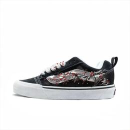 Vans Knu Skool устойчивые к истиранию низкие скейтерские кроссовки унисекс красные, цвет Red vn0009qc6bt1(team613-红梅踏雪） | red