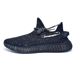 Adidas Изи Буст 350 В2 повседневные кроссовки унисекс лоу-топ черные серебристые, цвет Black Silver hq4540(team488-无垠星光) | black silver