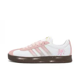 Adidas ВЛ Корт 2.0 амортизирующие низкие скейтборд кроссовки унисекс розовый белый, цвет Pink White id6015（team849-星空花火） | pink white