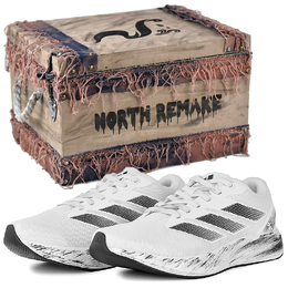 Adidas Дюрамо RC износостойкие и легкие низкие кроссовки для бега унисекс черно-белые облачная тень простой стиль коробка 5, цвет Cloud Shadow Plain Style Box 5 id2702(team679-云影素风1s-box) | cloud shadow plain style box 5
