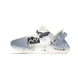 Adidas Изи Буст 350 V2 устойчивые к истиранию низкие кеды унисекс бело-голубые, цвет White hq6316(team373-射手座) | white