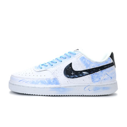 Nike Кроссовки Court Vision 1 мужские низкие черно-бело-синие, цвет Black White Blue dh2987-101（team390-海屿白浪) | black white blue