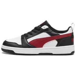 Puma Rebound V6 Лоу Топ скейтборд кроссовки унисекс черно-белые, цвет Black White 392328-30 | black white
