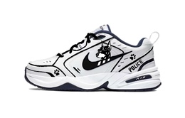 Nike Модные и удобные низкие кеды Air Monarch 4 Lightning Doberman унисекс черно-белые, цвет Black White 415445-101（team640-闪电杜宾） | black white