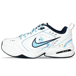 Nike Air Monarch 4 нескользящие низкие массивные кроссовки унисекс синий белый, цвет Blue White 415445-102(team667-蓝蛇财神爷) | blue white