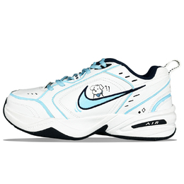 Nike Air Monarch 4 нескользящие низкие массивные кроссовки унисекс синий белый, цвет Blue White 415445-102(team667-问号小狗) | blue white