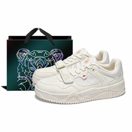 Kappa Антискользящие износостойкие низкие скейтерские кеды унисекс Heron Feather White/Koi Red (в шоппере), цвет Heron Feather White/Koi Red (Shopping Bag) y5cc13-tz礼盒 | heron feather white/koi red (shopping bag)