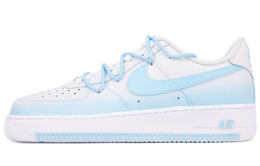 Nike Air Force 1 устойчивые к скольжению, износостойкие, легкие низкие скейтерские кроссовки мужские бело-голубые, цвет White Blue cw2288-111(team18-解构浅蓝） | white blue