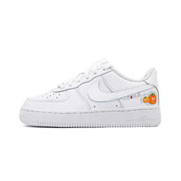 Nike Кроссовки Air Force 1 Slip Resistant Abrasion Resistant с противоскользящей и устойчивой к истиранию подошвой, низкие, унисекс, бело-оранжевые, цвет White dh2920-111(team317-心想事成） | white