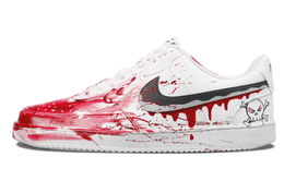 Nike Кроссовки Court Vision 1 мужские низкие белые черные красные белые, цвет White dh2987-101(team65-收割时刻男款) | white