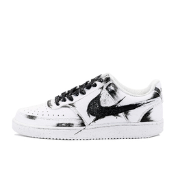 Nike Кроссовки Court Vision 1 Balanced Lightweight Low Top мужские черно-белые, цвет Black White dh2987-110（team469-荆棘秘境qd） | black white