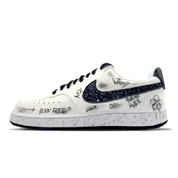 Nike Кроссовки Court Vision 1 Wild Ink нескользящие износостойкие мужские низкие бежево-черные, цвет Beige Black dm1187-101(team557-野墨） | beige black