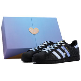 Adidas Кроссовки SUPERSTAR Dark Blue Starlight Box Low Top для скейтбординга унисекс черные с темно-синим звездным сиянием (Star Dream Box) eg4959(team335-黯蓝星芒礼盒款 ) | dark blue starlight (star dream box)