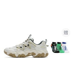 Fila Флюид 6 Кроссовки с подушечкой Cat Paw, износостойкие низкие массивные мужские бело-серые - Снежный/Ярко-серый (Подарок в комплекте), цвет Snow/Bright Gray (Gift Included) f12m522111fsl | snow/bright gray (gift included)