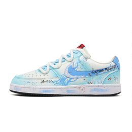 Nike Кроссовки для скейтбординга Court Sea Salt с амортизацией Fun, низкие, мужские, светло-голубые, цвет Light Blue dm1187-101(team965-海盐浪趣) | light blue