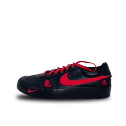 Nike Кроссовки для скейтборда унисекс Court Shot Red Scale Step износостойкие и легкие низкие черно-красные, цвет Black Red fq8146-001-（team885-赤鳞踏） | black red