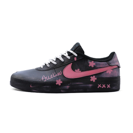 Nike Кроссовки для скейтбординга Court Shot Pink Camellia с противоскользящей подошвой и устойчивостью к истиранию, мужские, черные, цвет Black fq8146-001(team473-粉途生花） | black