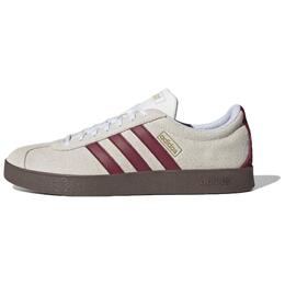 Adidas VL COURT 2.0 устойчивые к истиранию низкие скейтерские кроссовки унисекс экрю - белый нефрит/тёмно-красный/белый, цвет Jade White/Dark Red/White jr8310 | jade white/dark red/white