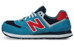 Кроссовки NB 574 унисекс с низким верхом, синие/красные New Balance ml574sog
