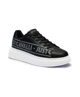 Кожаные кроссовки Just Cavalli, черный 78qa3sbczpa95 | nero
