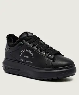 Кроссовки Kapri из кожи Karl Lagerfeld, черный kl57538l | nero