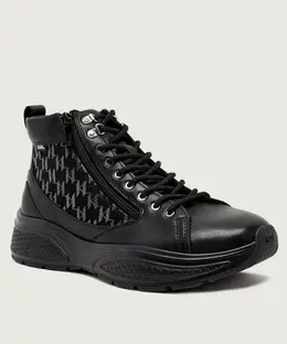 Кожаные кроссовки Vesta Karl Lagerfeld, черный kl52745 | nero