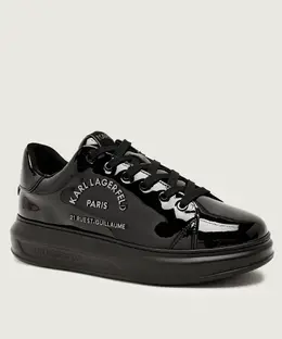 Кроссовки Maison Shine Kapri Metal Leather Karl Lagerfeld, черный kl52538s | nero