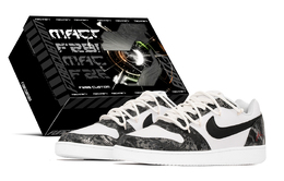 Nike Износостойкие дышащие низкие кроссовки для скейтбординга EBERNON, мужские, черно-белые aq1775-100(teama-黑蛟) | black white