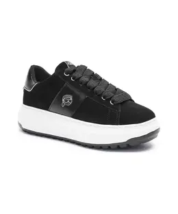 Кроссовки Kapri из кожи Karl Lagerfeld, черный kl57527 | nero