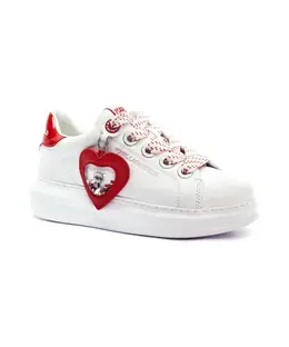 Кожаные кроссовки Kapri Valentine Karl Lagerfeld, белый kl62514v | bianco