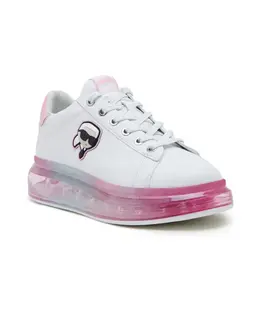 Кожаные кроссовки Kapri Kushion Karl Lagerfeld, белый kl62630n | bianco
