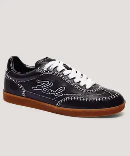 Кожаные кроссовки кандидат Karl Lagerfeld, черный kl63810a | nero
