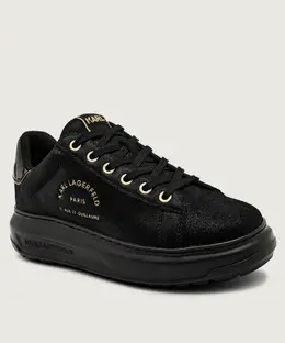 Кроссовки Kapri из кожи Karl Lagerfeld, черный kl67537 | nero
