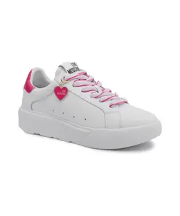 Кожаные кроссовки Heart45 Love Moschino, белый ja15564g0iia1 | bianco