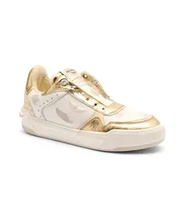 Винтажные кожаные кроссовки с крыльями Zadig & Voltaire, белый swsn01580 | bianco