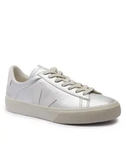 Кожаные кроссовки поле Veja, серый cp0502684a | argento