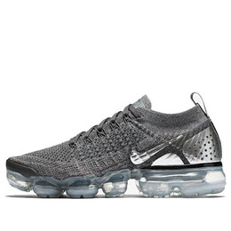 Кроссовки air vapormax flyknit 2 Nike, серый 942843-013 | gray/white