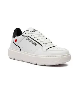 Кожаные кроссовки Love Moschino, белый ja15144g1ljc1 | bianco