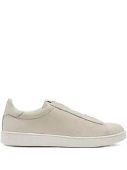 Bally grained leather retro crest sneakers 32118383