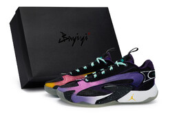 Баскетбольные кроссовки Luka 2 Basketball Shoes Men Low-Top Purple/Orange/Pink Jordan dx9012-001(team80-男款矢量扭转s-box) | black, purple, orange, pink.