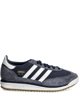 Замшевые кроссовки с тремя полосками Adidas, синий 27211854 | синий